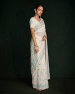 Embroidered Embellished Saree - Image 2