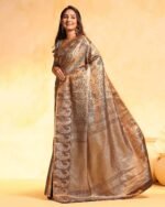 Women Zari Woven Saree with Tassels - Image 3