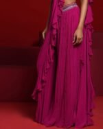 Women Embellished Pre-stitched Saree - Image 4